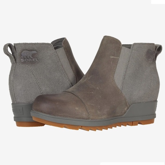 Sorel EVIE™ Pull-on Chelsea Leather and Suede Waterproof Boots size 6.5 NWOB - Picture 1 of 15